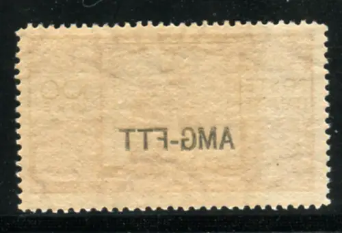 Triest A - Democratica Lire 100 mit scharfem Aufdruck-Abziehbild