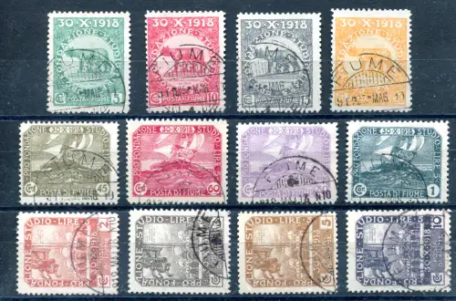 Fluss - Volksabstimmung 1919 gebrauchte Serie von sehr guter Qualität