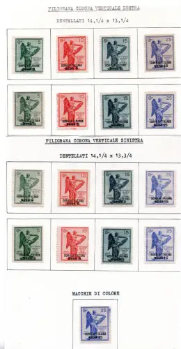 Colonie It. - Serie Vittoria Spezialisierungssammlung - MH