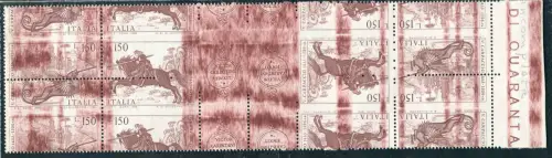 Quarter Carpaccio mit versetzter Verzahnung und Streifen