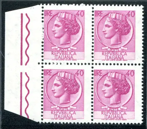 Syracusana Lire 40 (Vinyl) Sorte verschobene Verzahnung