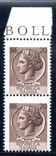 Syrakus Lire 20 (Vinyl) verschobene Verzahnung Sorte