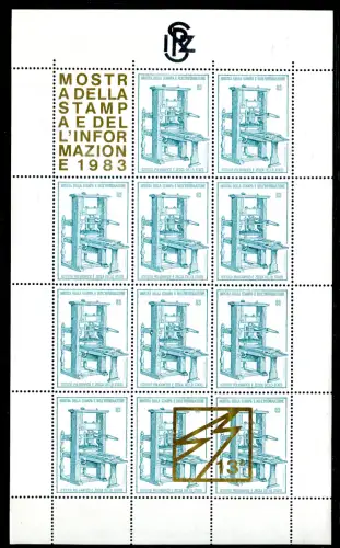 Erinnerungsbogen 13^ Presse- und Informationsausstellung 1983