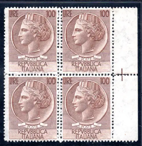 Syrakus Lire 100 Sorte Doppelzahnung