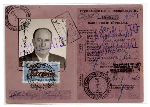 Olympiade Lire 150 Nr. 892 isoliert auf Postkarte