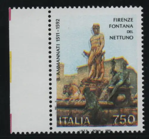 Neptunbrunnen Farbvielfalt aus dem Register