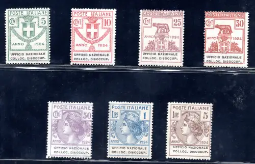 Halbstaatliches Nationales Colloc-Büro. Arbeitslose Nr. 62/68 - postfrisch