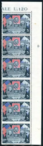 Centenario USA Lire 3 Streifen Sorte