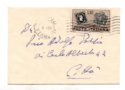 Hundertjahrfeier von Sardinien Lire 10 isoliert