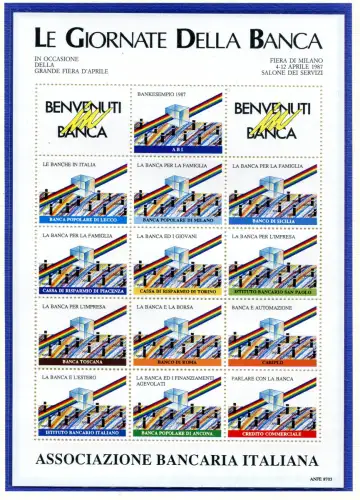 Erinnerungsbogen Associazione Bancaria Italiana 1987