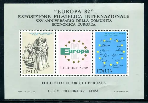 Erinnerungszettel Reproduktion Ausgabe Europa 1982