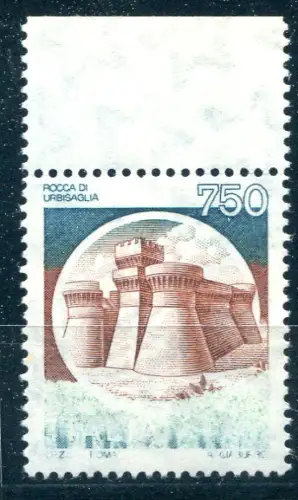 Castelli Lire 750 Sorte verblassender oder fehlender grüner Druck