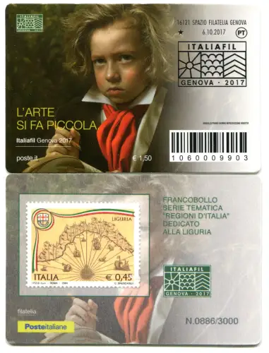 Tessera Philatelica Italiafil 2017 - Genua