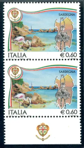 Regionen 2007 Sardinien Sorte Interferenzdruck verschoben