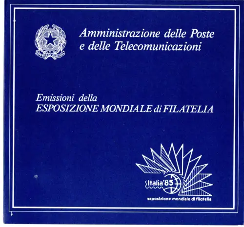 Folder Precursore P32 Weltausstellung der Philatelie Italien '85