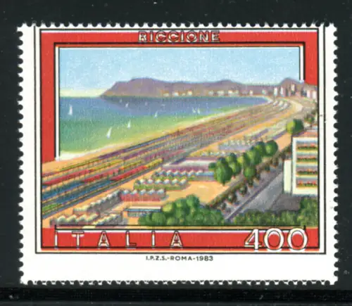 Touristica '83 Riccione Druckvariante und verschobene Verzahnung