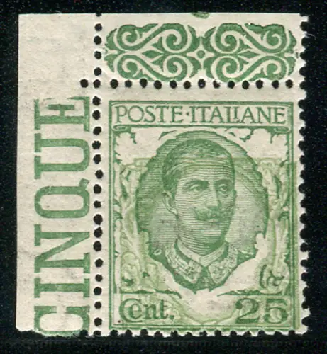 Floreale Cent. 25 Sorten unten verziert