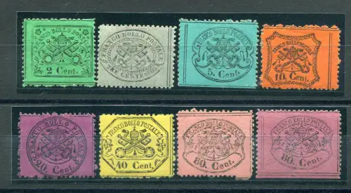 Dritte Serienausgabe mit acht gezackten Werten