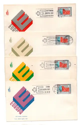 Venetia Club FDC - Schweiz Europäische Woche 1961