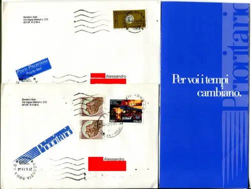 Priority Post Ersttag der offiziellen Nutzung 1999