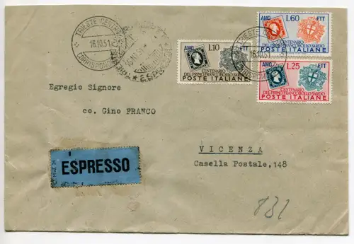 Triest Hundertjahrfeier Sardiniens auf Express-Reiseumschlag