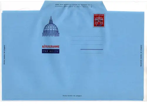 Vatikan - Aerogramma Lire 130 e Lire 110 von 130 (Nr. A 9, A 10)