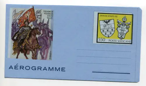 Vatikan - Aerogramma Lire 400 Innozenz XI Nr. Bei 22 Sorten 4