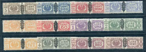 Postpakete Fries Nr. 48/59 komplette Serie in sehr guter Qualität