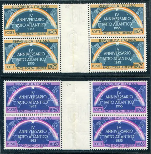 Atlantikpakt Serie im Viererblock mit Zwischenraum