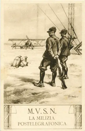 M.V.S.N. - 10 Postkarten für die verschiedenen Milizen