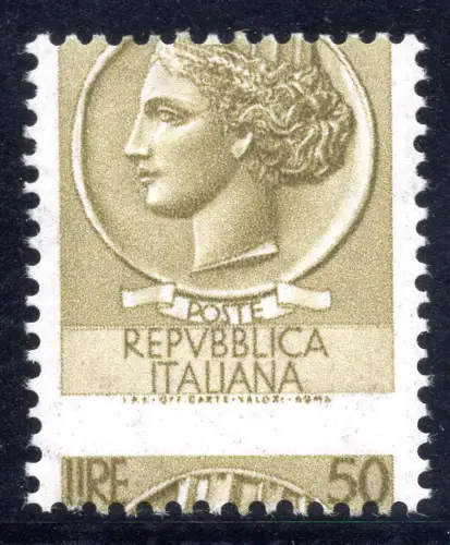 Syrakus Lire 50 Sterne IV. verschobene Verzahnungsvielfalt