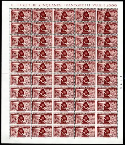 Bari '50 Blatt der 3. Tafel