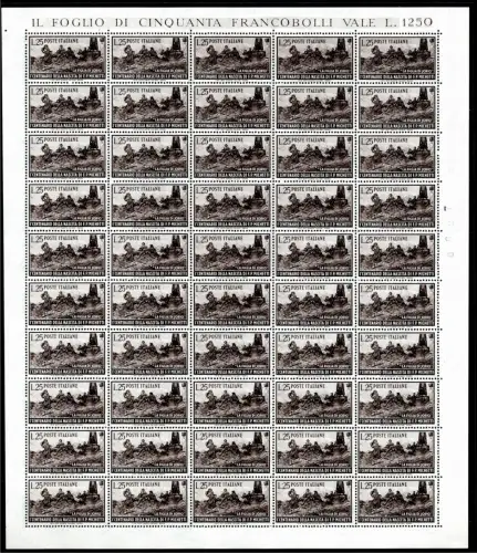 Francesco Paolo Michetti Bogen von fünfzig Exemplaren