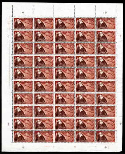 Kardinal Massaia zwei Blatt ohne verzierten hohen und niedrigen Kamm