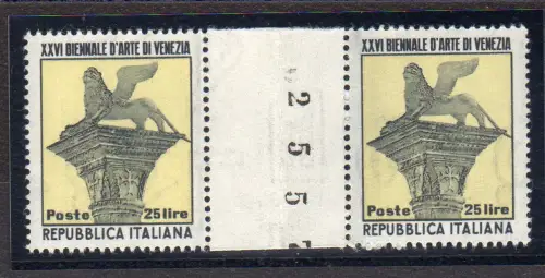 Biennale von Venedig Lire 25 Paar mit Zwischenraum (Brücke)