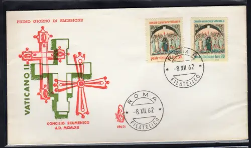 Italien FDC Venetia 1962 Ökumenisches Konzil nicht gereist