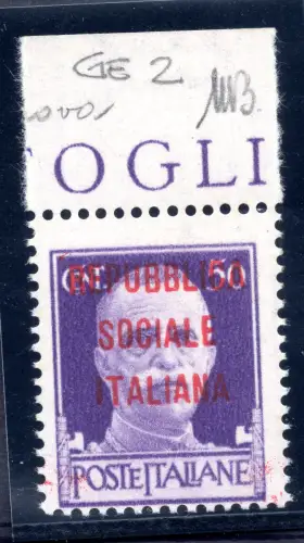 Centband. 50 Auflage Genua Fehlerposition. 2 - MNH