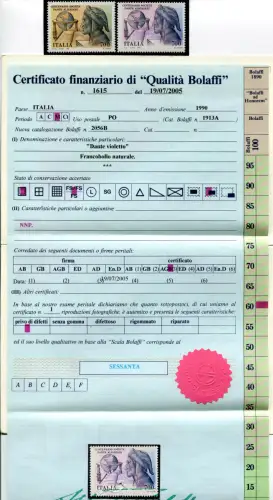 Dante Violetto - Bolaffi Natursorte mit Zertifikat