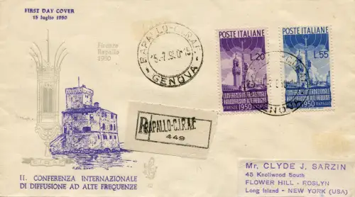 Serienrundfunk auf Umschlag Venetia Racc. pro New York