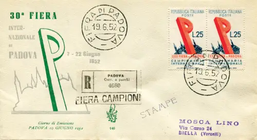 Messe Padua Paar auf Einschreiben Venedig