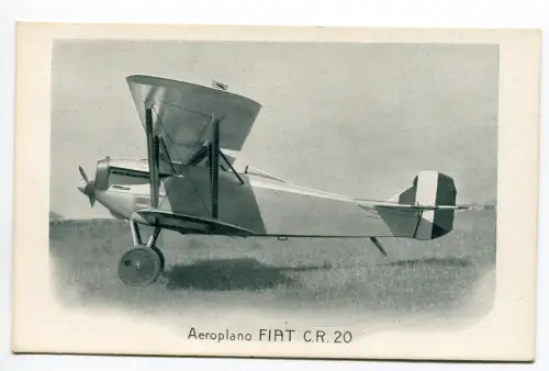 Fiat C.R. 20 - Repräsentative Postkarte des Flugzeugs