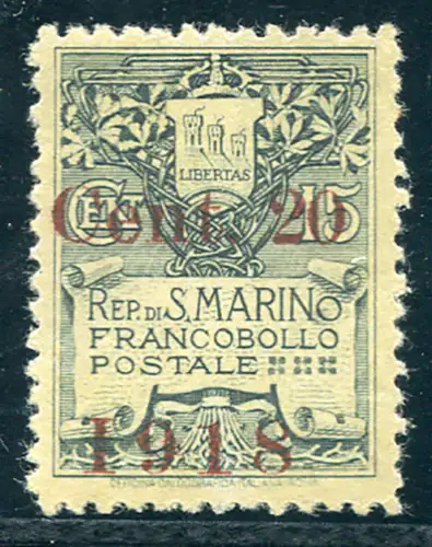 Cent. 20 Sorten Fehler Ziffer 1 in römischer Schrift Posiz. 49