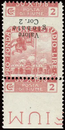 Fluss - Weltwert 2 Cor. auf 2 umgedrehten Aufdrucken