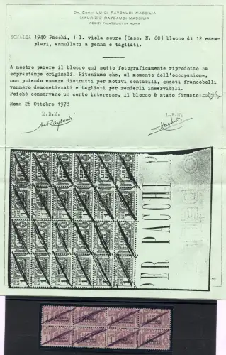 Somalia It. - Postpakete 1 Viertellira ungültig