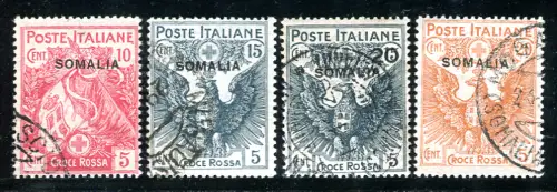 Somalia It. - Rotes Kreuz Nr. 19/22 original gebrauchte Serie