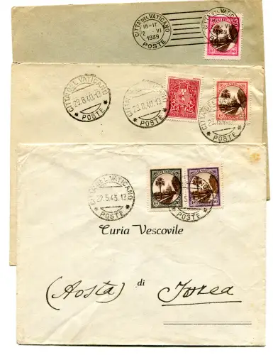 Gärten - Drei verschiedene Umschläge pro Cent frankiert. 80 im Tarif