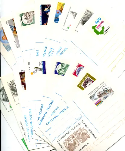 Postkarten, Postkarten und Aerogramme 1985/1988 neu