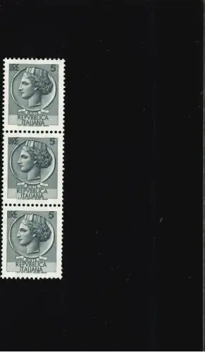 SIRACUSANA 5 L ARABICO 3ER STREIFEN GRÜNE VERTIKALE GRAUE LINIE