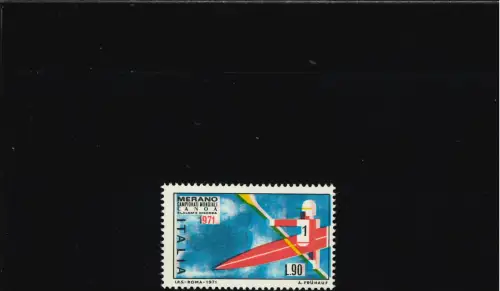 KANU MEISTERSCHAFTEN 90 L. STARK VERSCHOBENE FARBEN UND SCHWARZE QUADRATE