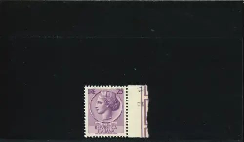 SIRACUSANA S I 25 L. DICKES KARTE RECHTSKANTE